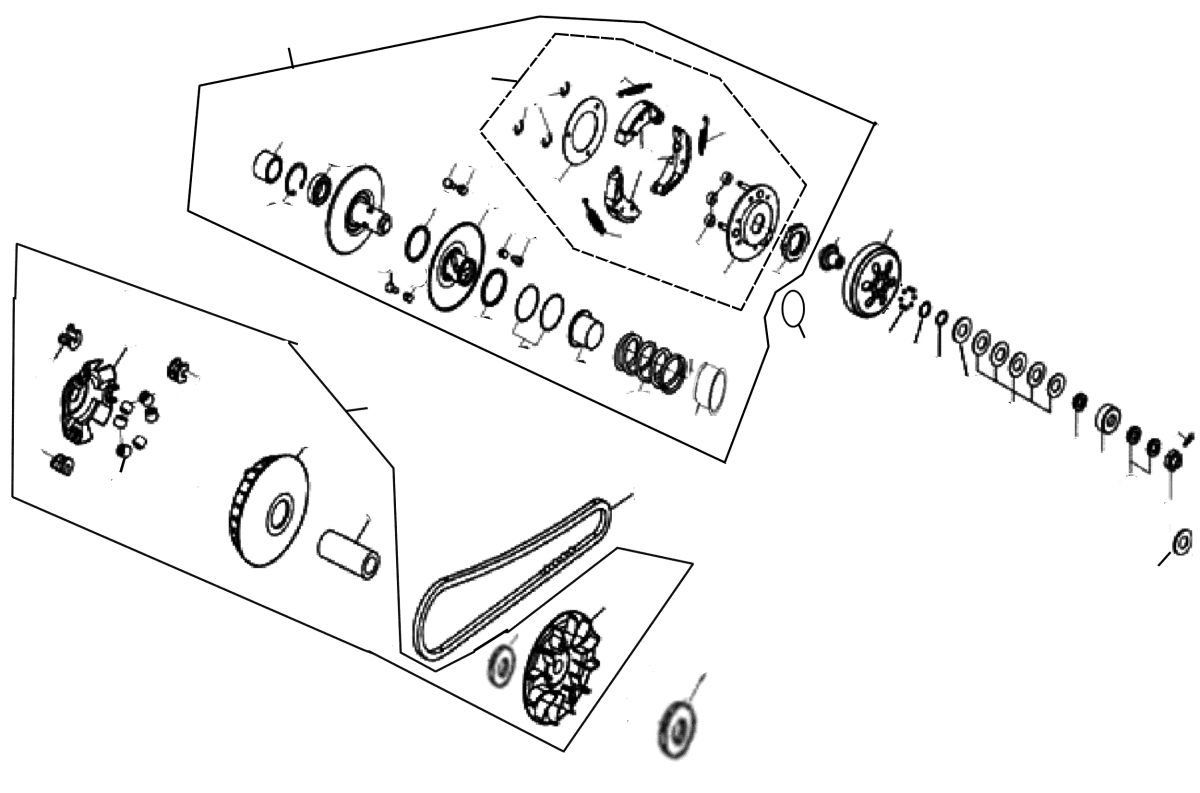 Variomatik, Kupplung