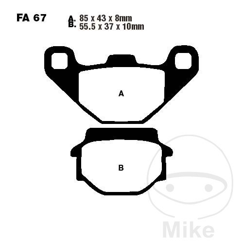 Bremsbeläge EBC Standard FA067TT