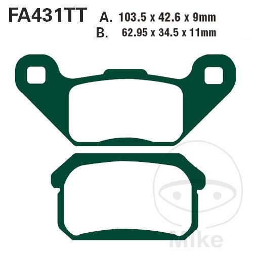 Bremsbeläge EBC Standard FA431TT