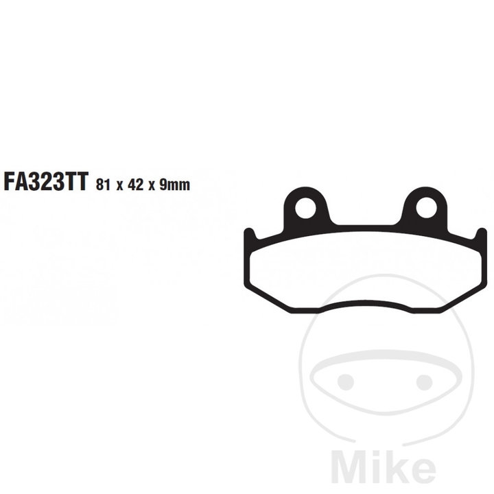Bremsbeläge EBC Sinter FA323R Yamaha Raptor 700 hinten für Doppelkolbensattel