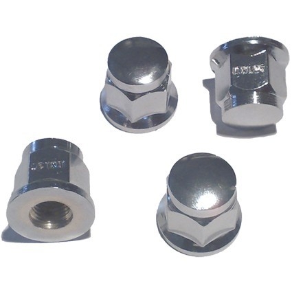 Flachbundmutter M10x1.25 Chrom (16er Pak)
