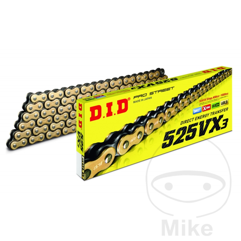 DID X-Ringkette G&B525VX3/108 Kette offen mit Nietschloss