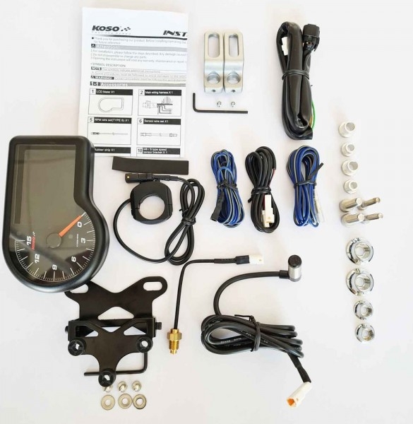 Koso RX-3 TFT-Multifunktionsmessgerät 15.000 RPM
