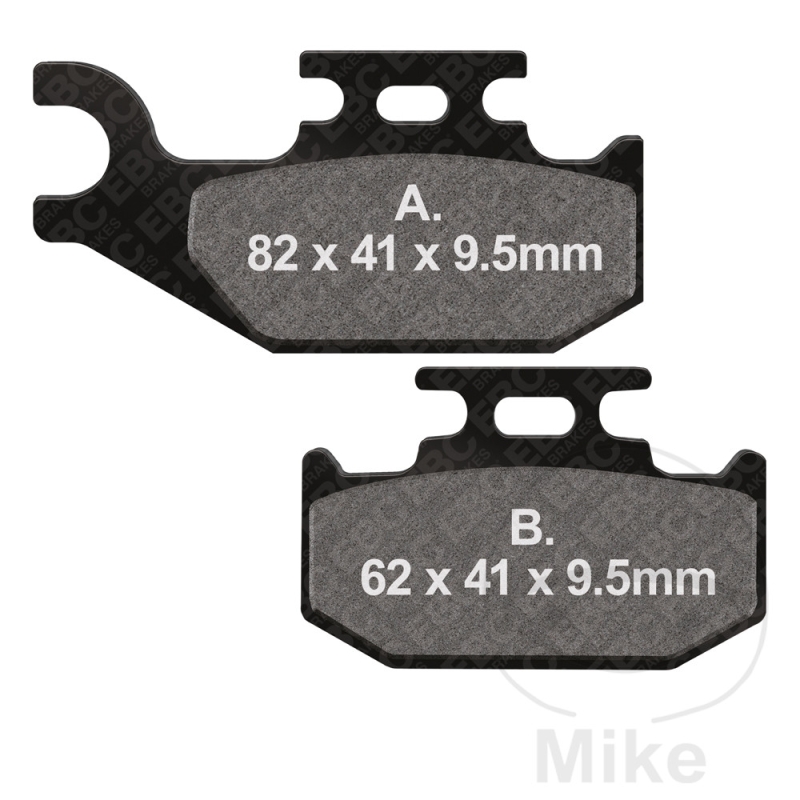 Bremsbeläge EBC Standard FA428TT Yamaha Raptor 700 hinten für Einkolbensattel