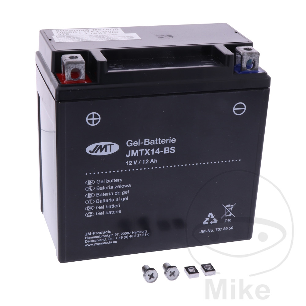 Batterie Motorrad YTX14-BS Gel JMT