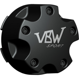 VBW-Sport Rad-Naben-Kappe Schwarz glanz